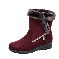 Munlar ženske čizme za snijeg-non od kliznih toplih slabo božićne ženske cipele Djevojke čizme veličine
