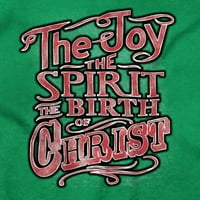 Xmas Joy Spirit Rođenje Isusa Krista Žene Crewneck Dukserice Brisco Brends 2x