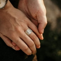 Ton isprepleteni Crossover izjava prstena modnih prstenova za žene za žene Zlatni srebrni ružini pozlaćeni