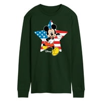 Disney - Americana - Mickey USA zastava staze - muške majice dugih rukava