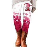 Ženske hlače Valentinovo Dan Slatka Ispis Ležerne prilike Udobne kućne čizme Ispisane modne hlače