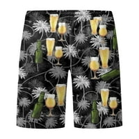 BMNMSL MAN LOUS kratkih pantalona, ​​crtež casual party Street Sports Hlaće na plaži Bazen Ljetne pantalone