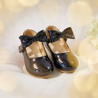 Djevojka za malinu cvjetnu djevojku crna haljina cipele veličine - djevojka baletnih stanova svadbena