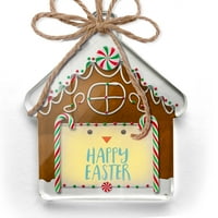 Ornament tiskan jednostrano sretan Uskrs Uskršnji pilić lice Božić Neonblond