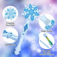 Svjetlo za snježne pahulje W Sound Magic Toys Dječje djevojke Princess Rođendan Party Kostim Pribor Blue