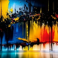 Šarene transformacije - Sažetak ekspresionizam platna Zidna umjetnost