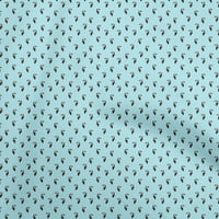 Onuoone Georgette viskoza tirkizne plave tkanine Toucan Craft Projekti Dekor tkanina Štampano od dvorišta