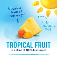 Dole Tropsko voće u voćnim sokom, ananasom i papajom, 23. oz Nakon što su otkazive tegle, brojanje