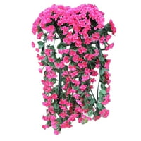 Cleance Viseće cvijeće umjetna ljubičasta cvjetna zida Wisteria košarica viseće vijenac cvijeća lažna