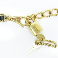 Polovni remen Dolce & Gabbana Zlatni lanac crnog kože