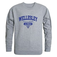 Wellesley College Blue Alumni Fleece Crewneck Pulover dukserica