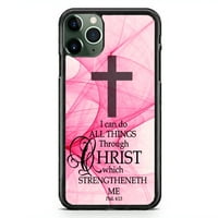 Biblijski stih Cross Christian Cell Case Slim ShockOff Tvrd gume Prilagođeni poklopac za iPhone Pro