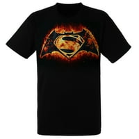 Batman V Superman Flame Logo Muška košulja, mala