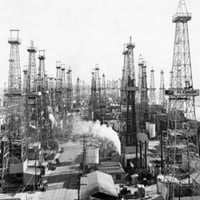 Postrojenja za bušenje nafte u rafineriji nafte, Kalifornija, USA Poster Print