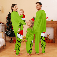Nestašan Božić koji odgovara Božićne PJ-ove za obitelj, božićne pidžame žene, dječji božićni pidžamas-sretan