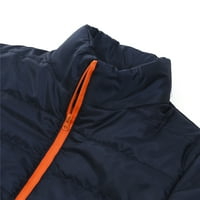 Zimski muški ultralight puffer parka visoki vrat topli tanak fit solidna boja kaputa