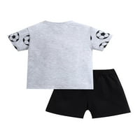 Niveer Baby Cute Fudbal Print ljetne odjeće Toddler Elastični struk + kratke hlače Plain Mini pantalone