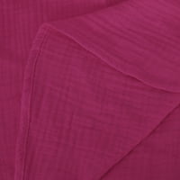 Hueook Cardigani za žene plus veličine V-izrez Tipke za čvrste boje kauzalne ženske majice s dugim rukavima
