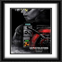 Ghostbusters Dvostruki matted Veliki veliki crni ukradeni uokvireni filmski poster Art Print