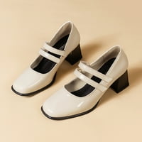DMQupv pješačke sandale Kvadratna glava gusta peta Single Fashion New Cipele Žene Ležerne cipele Cipele