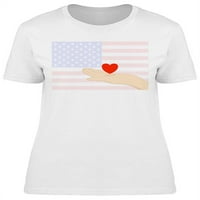 Simbol ljubavi u.s.a. Zastava majica Žene -Image by Shutterstock, Ženska 3x-velika