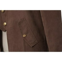 Muške jakne casual topli vintage rep kaput za obljenu od kaputa kaput jakna