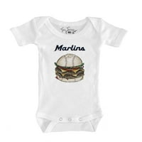 Dojenčad sitni otvor bijeli Miami Marlins Burger Bodysuit