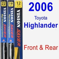 Toyota Highlander Wiper Set set set - straga