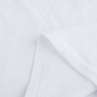 Ženski dan zaljubljenih tiskanih gornjih jednodijelnih kratkih rukava majica s kratkim rukavima bijeli