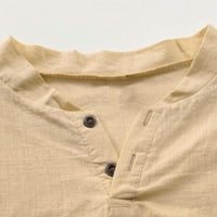 Smiješne majice za muškarce Dvije dugme s dugim rukavima V izrez dugih rukava Fitness Poslovanje Majica