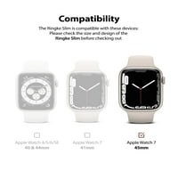 Cinkke Slim Case [Pack] Kompatibilan je sa Apple Watch-om, Apple Watch Se Bezel [samo okvir] Premium