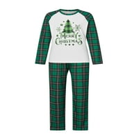 Treegren Božićne pidžame za obiteljski božićni PJS podudarni setovi za odrasle dječje dječje baby baby baby za odmor xmas set za spavanje