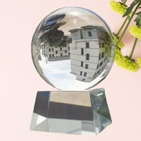 Crystal Ball Clear Sfece Kvarc drveni štand Glass Feng Shui Meditacija Fotografije