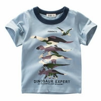 Male dečke majice i vrhovi Toddler Kids Baby Boys kamuflažni dinosaur kratki rukav Crewneck T majice