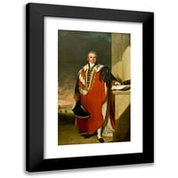 Sir Thomas Lawrence Black Modern Framed Museum Art Print pod nazivom - Lord Ahherst