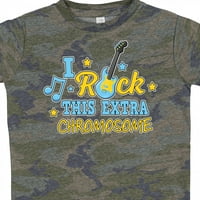 Inktastic i rock Ovaj dodatni kromosom dolje Syndrom Sindrom Sindring Bower Majica malih majica