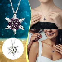 Frehsky ogrlice za žene pune dijamantske ogrlice za snegu kreativno božićno poklon privjesak ogrlica