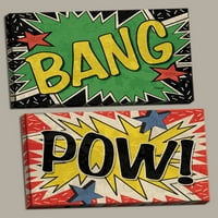 Popularni set za superheroj bang i postera, savršen za dječju sobu ili vrtić; Dvije 14x11in rastegnutih