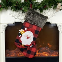 Putformecke božićne čarape Santa Sock poklon torba Kontejner Drvo viseći ukras
