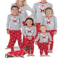 MA & Baby Božićni podudaranje porodice pidžame set Santa Claus Obiteljski salon za spavanje noćne odjeće