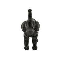 Kingston Living 8 Crna geometrijska elephana figurica