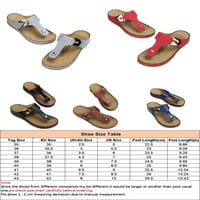 Avamo ženske ortotičke udobne tange flip flops sandale za žene kline sandale ravne sandale casual t