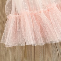 Douhoow Baby Girl Tuto haljina dječja mreža Podesive trake za ramena Polka Dot Princess haljina