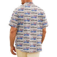4. jula Muška havajska majica USA Nacionalna zastava Grafička majica ovratnik dnevni klub Kratki rukav