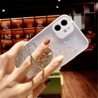 Glitter prsten kickstand Case kompatibilan s Bling Sparkle Diamond Rhinestone držačem i krznenom krznenim