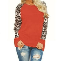 Djevojke T majica Leopard bluza Dugih rukava Moda prevelika jesen i zimske majice