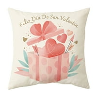 Pink Valentinovo poklon ljubav crtani crtani print bacanje jastuka nova kuća mekani ukras * 17. * 17,7in