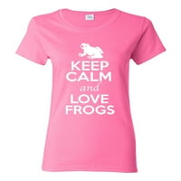 Dame se drže mirne i ljubavne žabe zmija životinja životinja majica majica