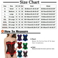 Ženske bluze plus size za crne bustir donje rublje za haljinu Bustier Top Gothic Oblasv seksi donje