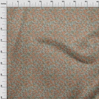 Onuone viskoza šifon narančasta tkanina cvjetna retro diy odjeća za preciziranje tkanine za ispis tkanine